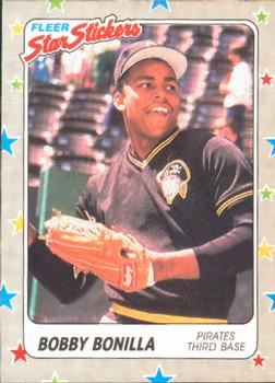 1988 Fleer Sticker Baseball Cards        114     Bobby Bonilla